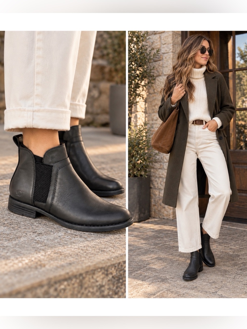 Born Brenta leather Chelsea Boots black 6.5
